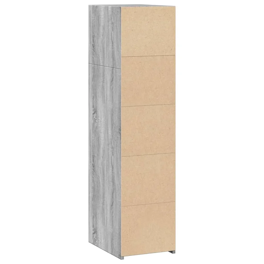 Buffet sonoma gris 30x41x124 cm bois d'ingénierie - 6