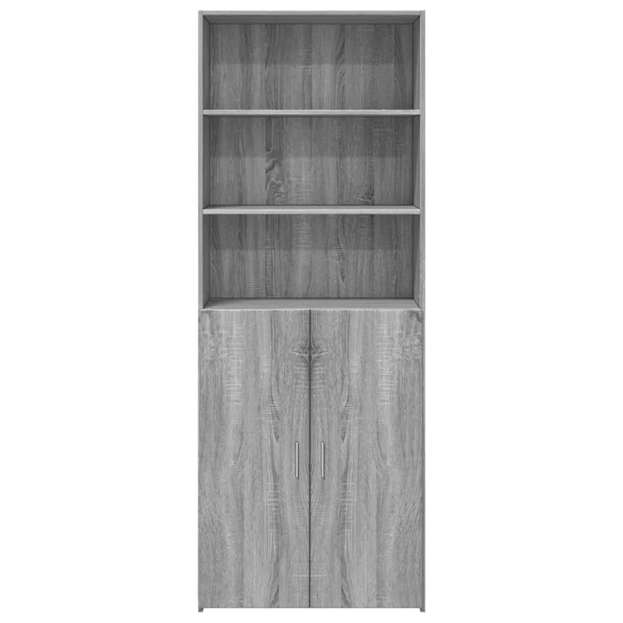 Buffet haut sonoma gris 70x42,5x185 cm bois d'ingénierie - 3