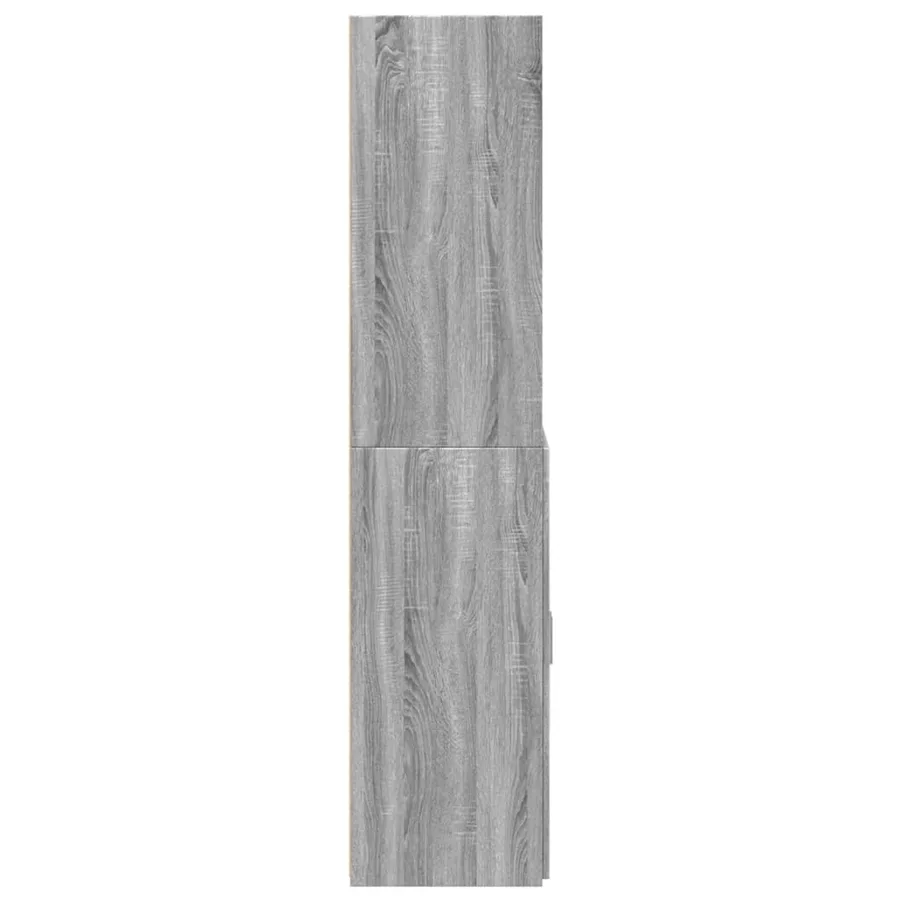 Buffet haut sonoma gris 70x42,5x185 cm bois d'ingénierie - 5