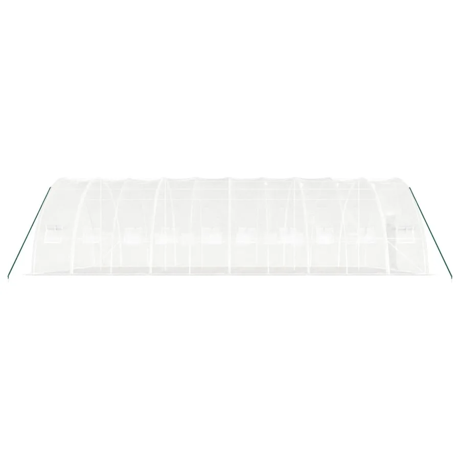 Serre avec cadre en acier blanc 60 m² 10x6x2,85 m - 5