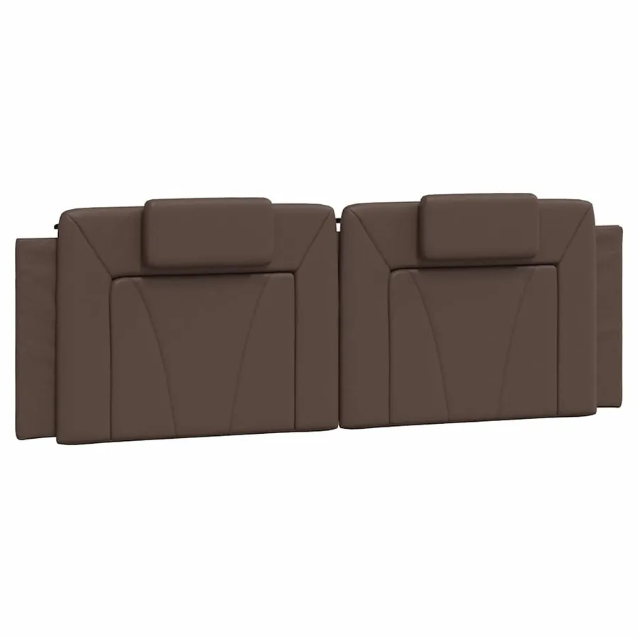 Cadre de lit Viana sans matelas marron 160x200 cm similicuir - 8
