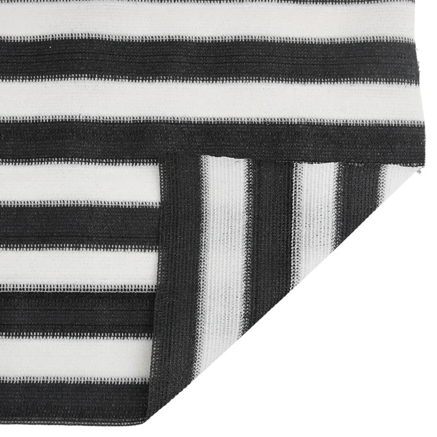 Filet brise-vue anthracite et blanc 1,2x25 m PEHD 75 g/m² - 4