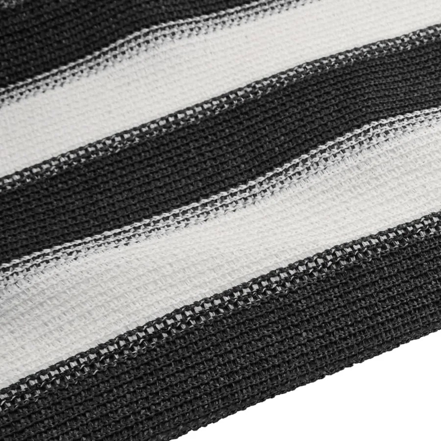 Filet brise-vue anthracite et blanc 1,2x25 m PEHD 75 g/m² - 5