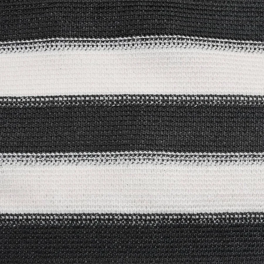 Filet brise-vue anthracite et blanc 1,2x25 m PEHD 75 g/m² - 6