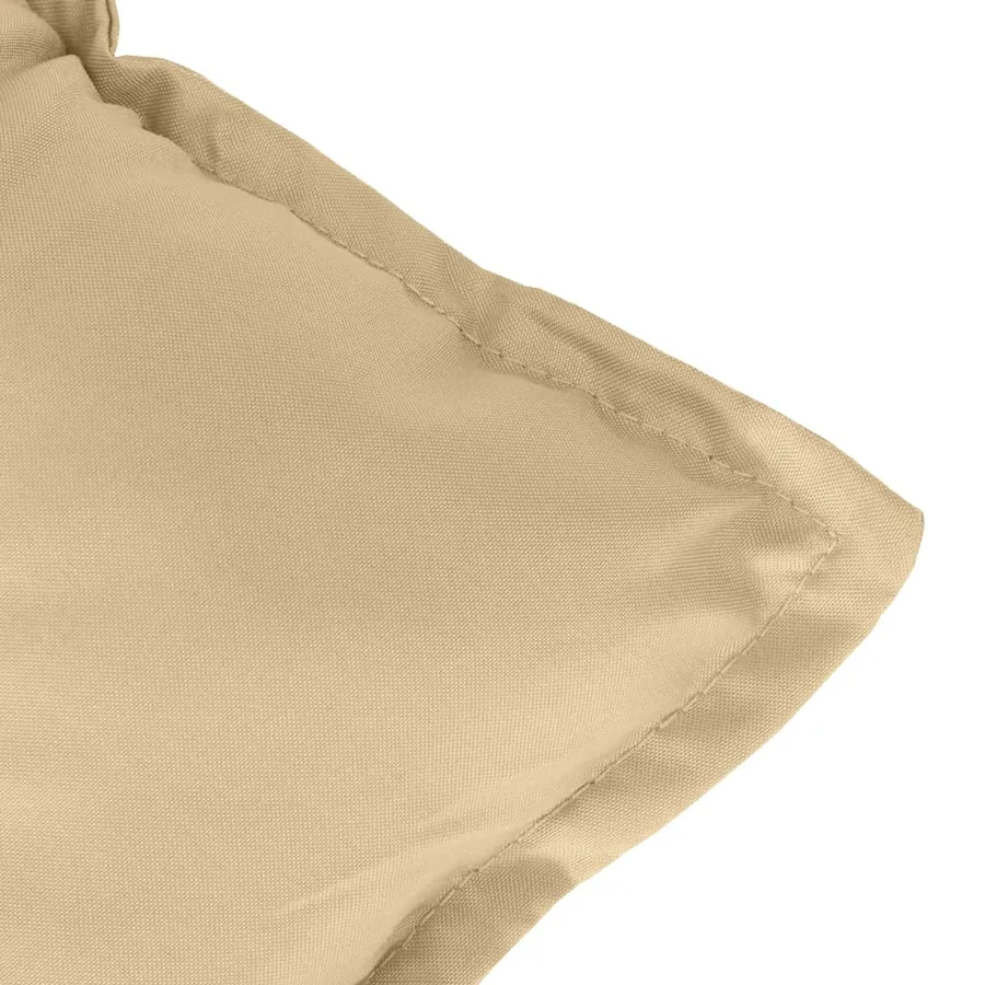 Coussins de chaise à dossier bas lot de 4 beige mélangé tissu - 9