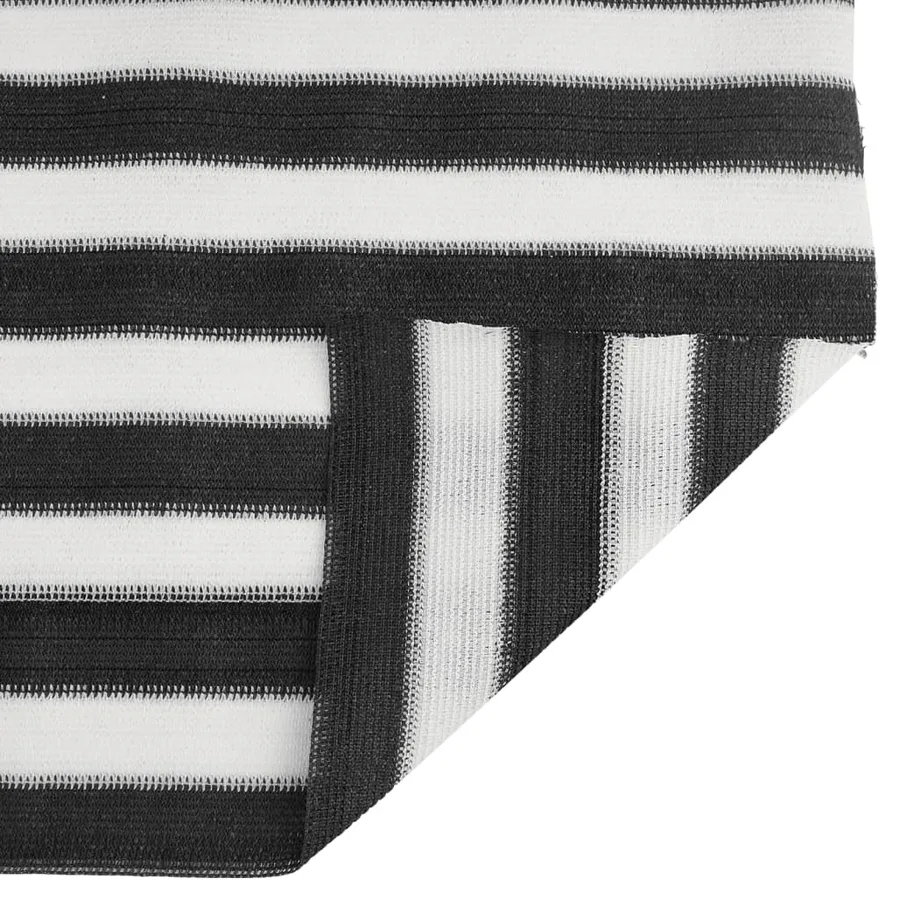 Filet brise-vue anthracite et blanc 2x10 m PEHD 150 g/m² - 4
