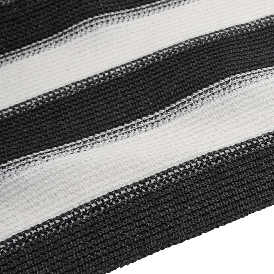 Filet brise-vue anthracite et blanc 2x10 m PEHD 150 g/m² - 5