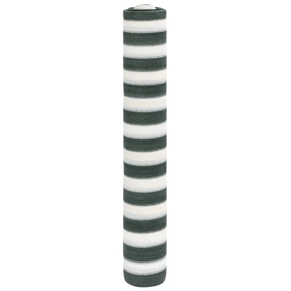 Filet brise-vue vert et blanc 2x25 m PEHD 150 g/m²