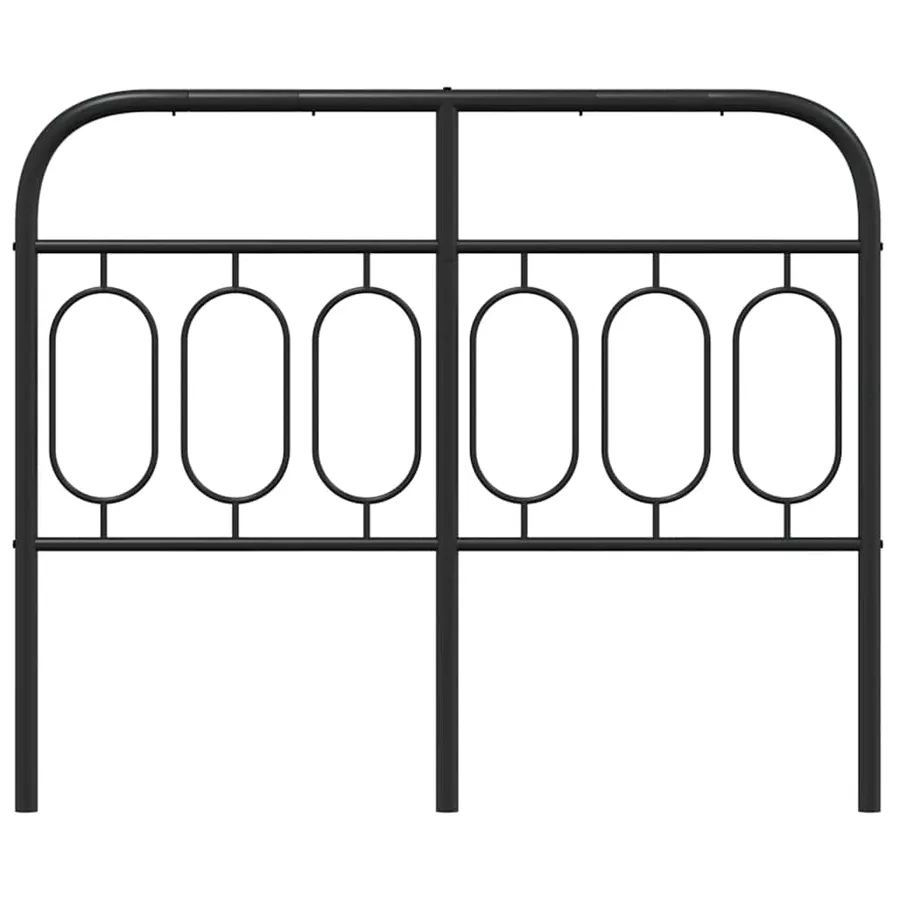 Tête de lit de remplacement métal noir 120 cm - 4