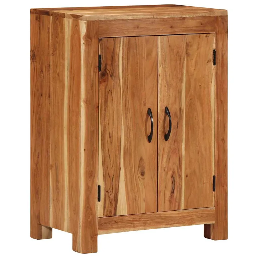 Buffet 55x35x75 cm bois massif d'acacia