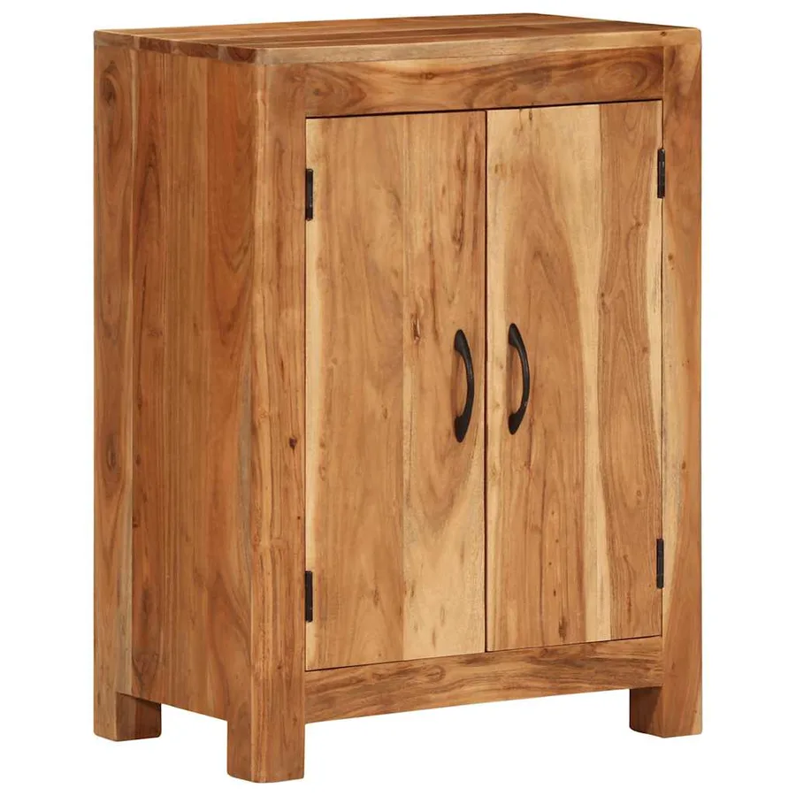 Buffet 55x35x75 cm bois massif d'acacia - 11