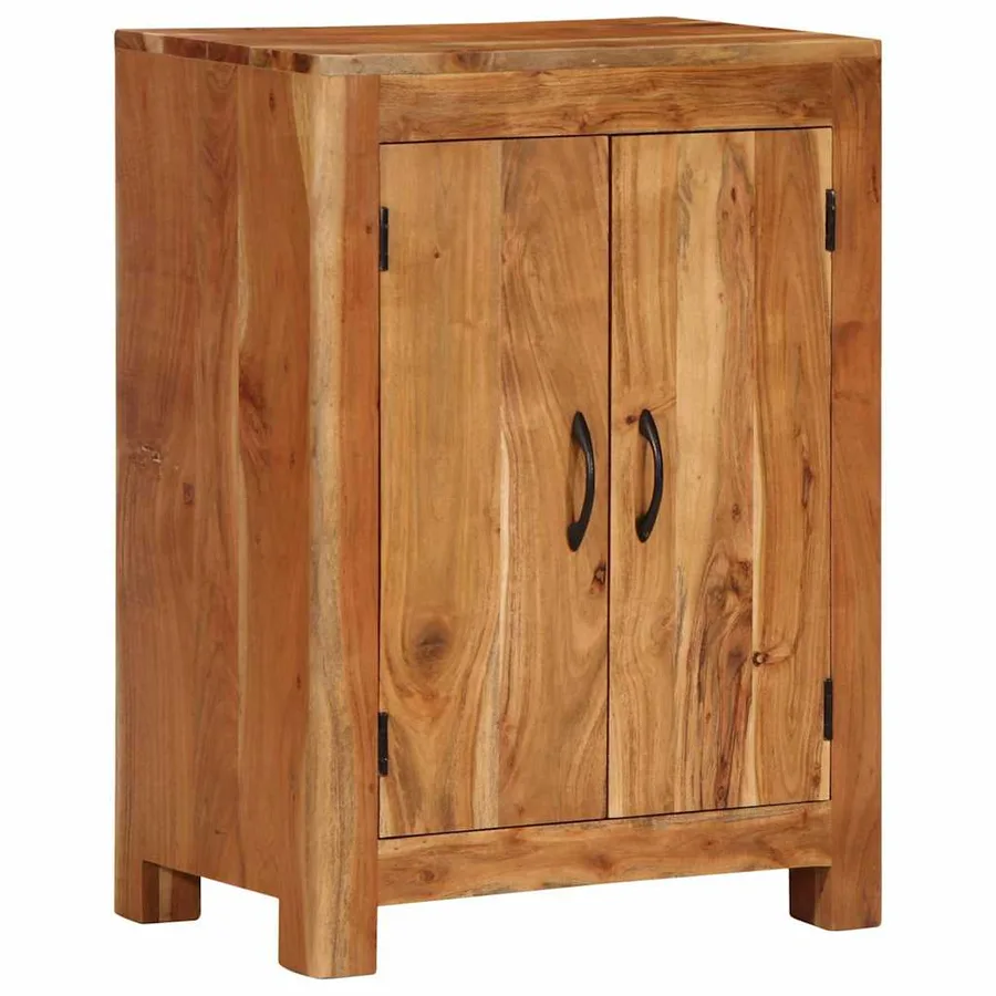 Buffet 55x35x75 cm bois massif d'acacia - 12