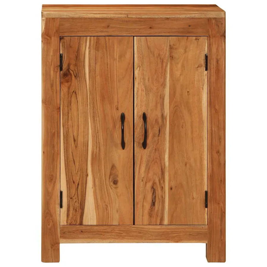 Buffet 55x35x75 cm bois massif d'acacia - 2