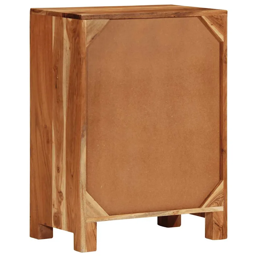 Buffet 55x35x75 cm bois massif d'acacia - 4