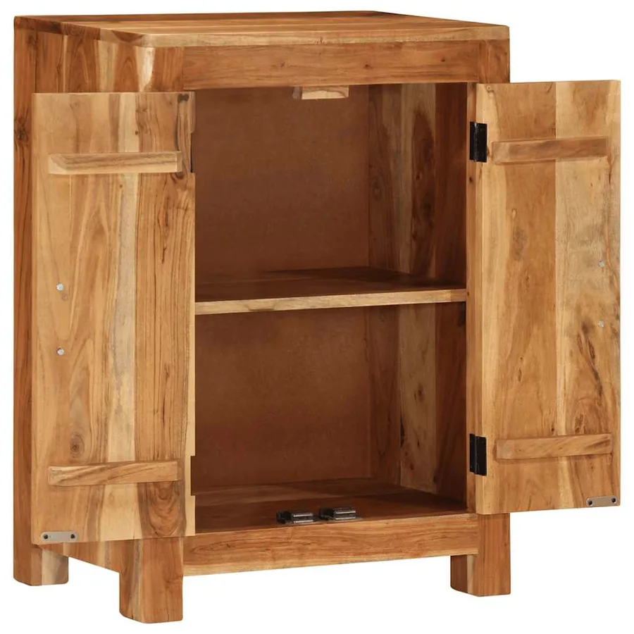 Buffet 55x35x75 cm bois massif d'acacia - 5