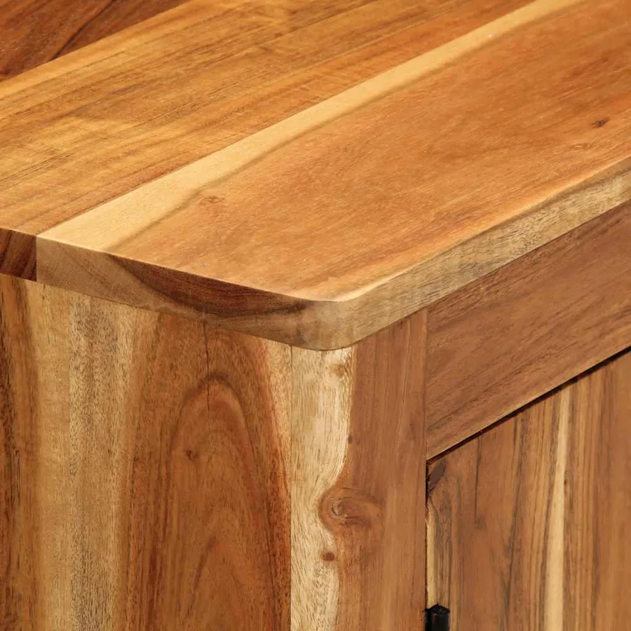 Buffet 55x35x75 cm bois massif d'acacia - 6