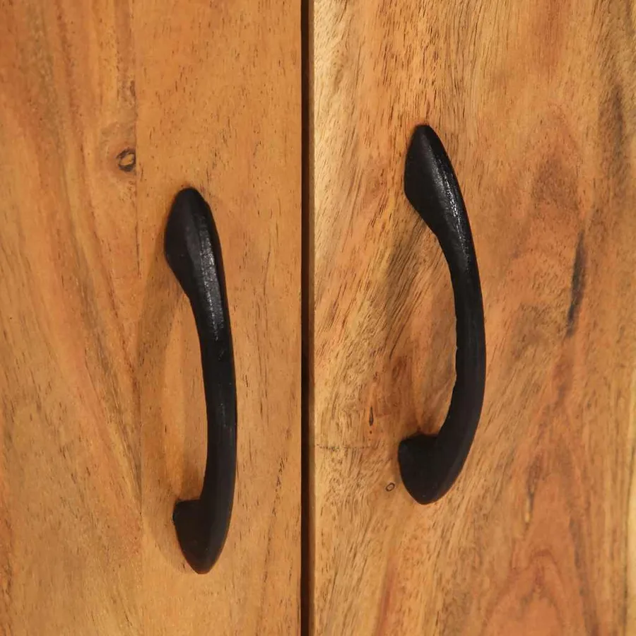 Buffet 55x35x75 cm bois massif d'acacia - 7