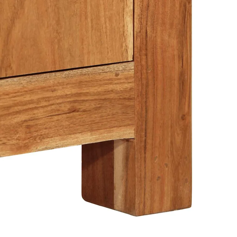 Buffet 55x35x75 cm bois massif d'acacia - 8