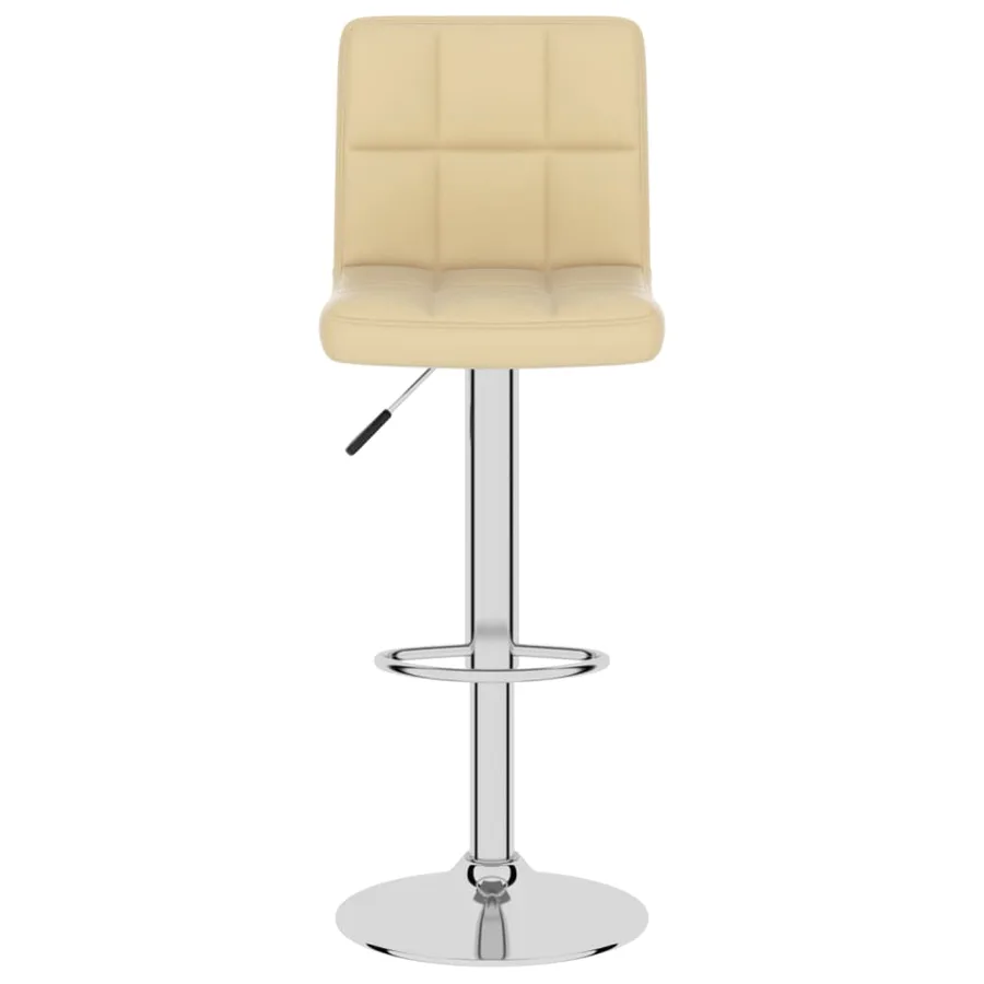 Tabouret de bar Crème Similicuir - 3