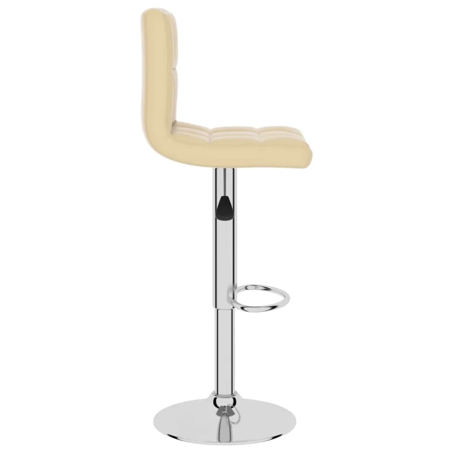 Tabouret de bar Crème Similicuir - 4