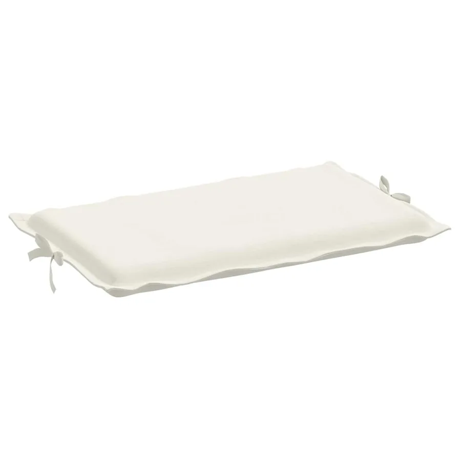 Coussin de chaise longue crème mélangé 186x58x4 cm tissu - 5