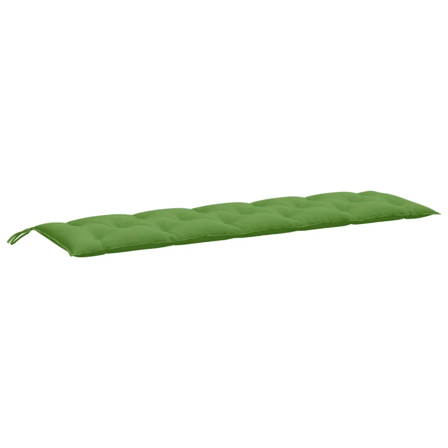 Coussin de banc de jardin vert mélangé 180x50x7 cm tissu - 2