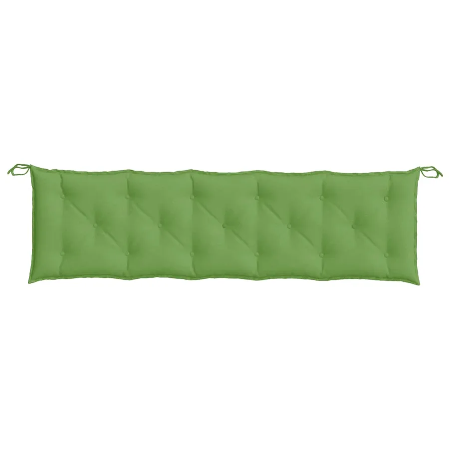 Coussin de banc de jardin vert mélangé 180x50x7 cm tissu - 4