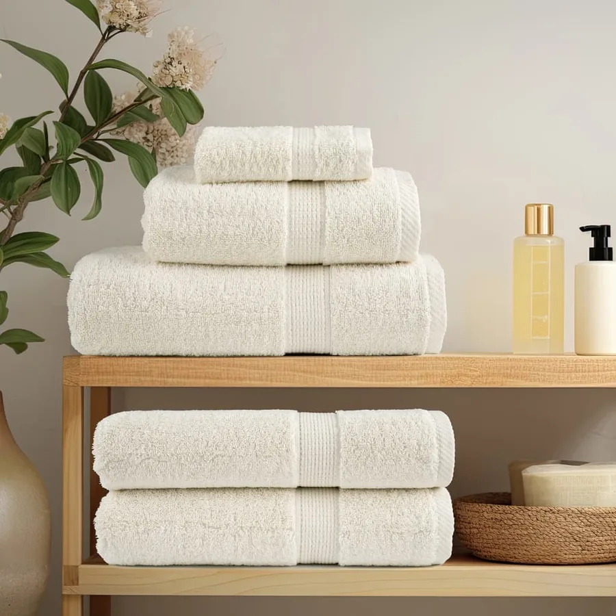 Ensemble de serviettes de qualité supérieure SOLUND 8 pcs crème - 3