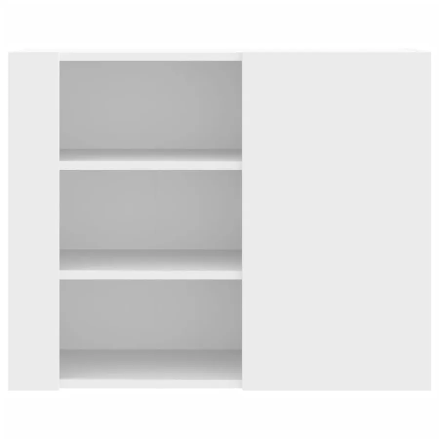 Armoire murale blanc 75x35x60 cm bois d'ingénierie - 4