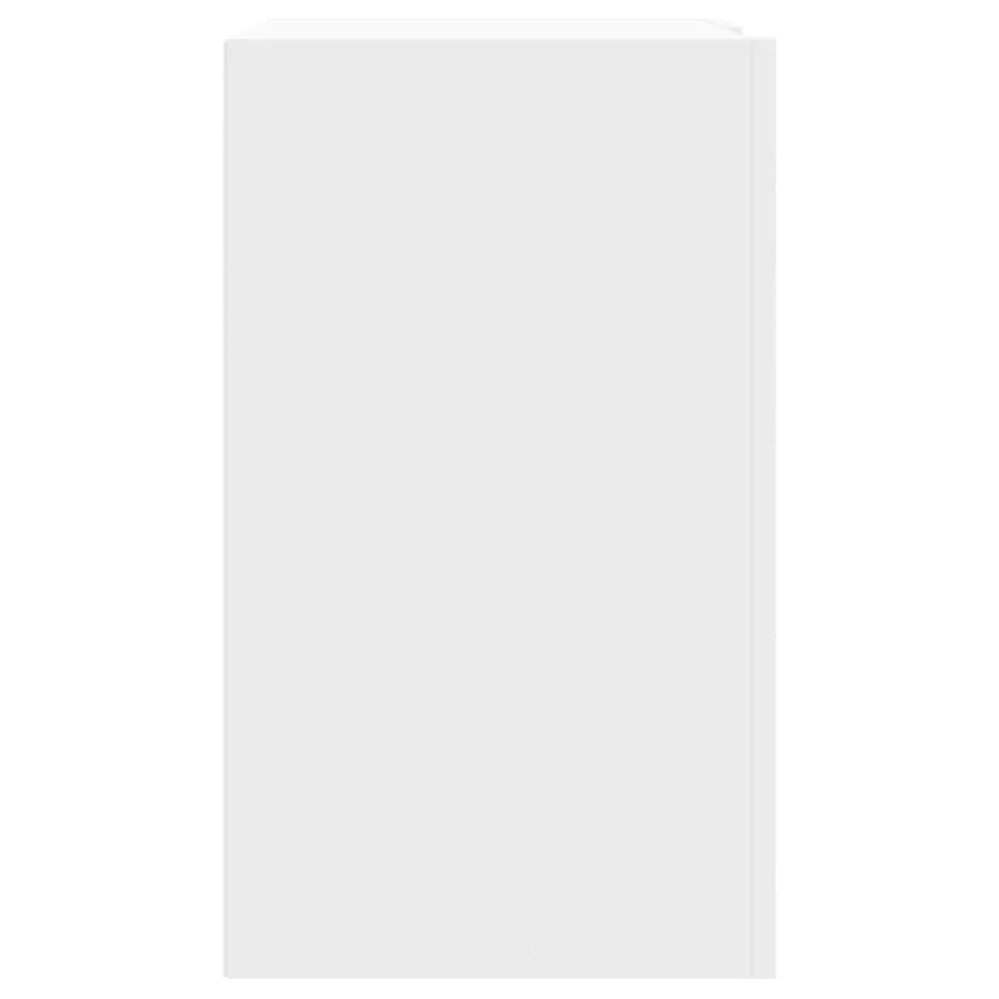Armoire murale blanc 75x35x60 cm bois d'ingénierie - 5