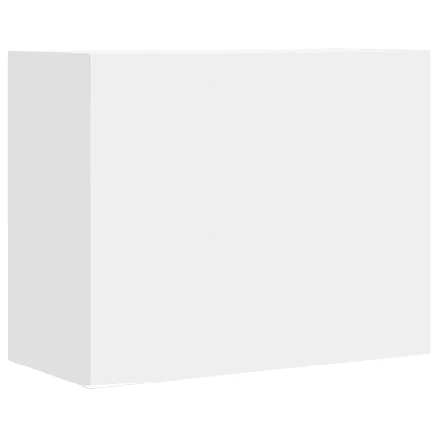 Armoire murale blanc 75x35x60 cm bois d'ingénierie - 6