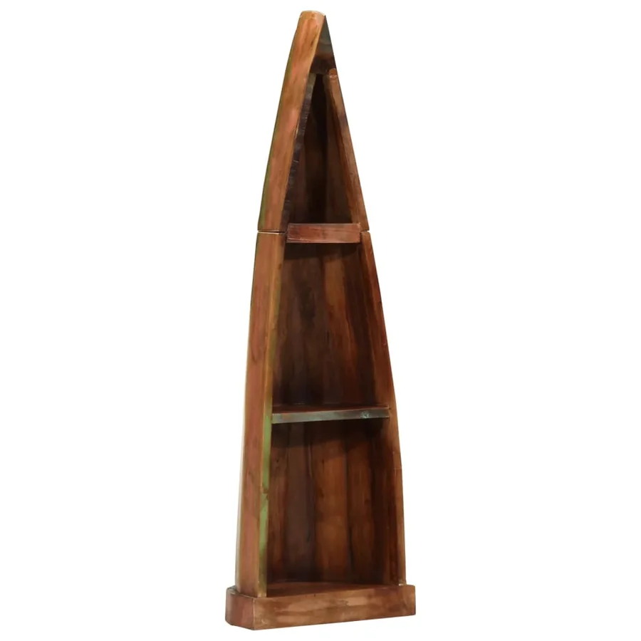 Armoire en forme de bateau bois massif de récupération - 11