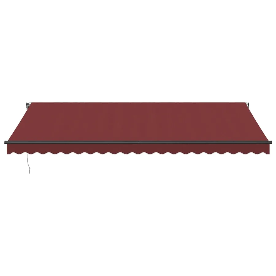 Auvent manuel rétractable bordeaux 500x350 cm - 3