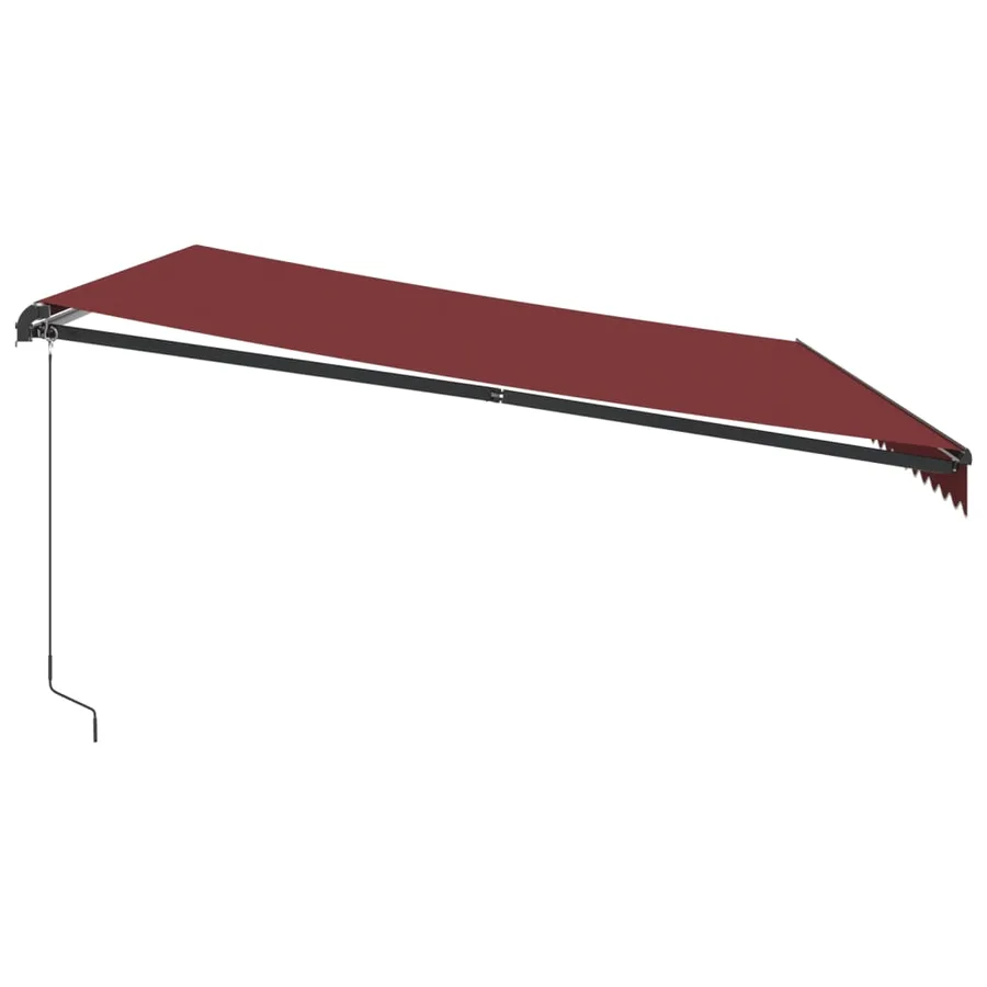 Auvent manuel rétractable bordeaux 500x350 cm - 4
