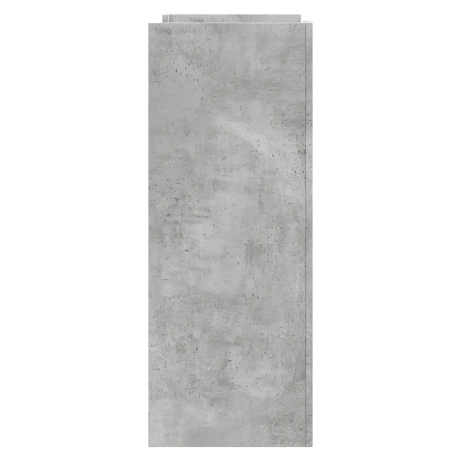 Table console gris béton 100x35x90 cm bois d'ingénierie - 5