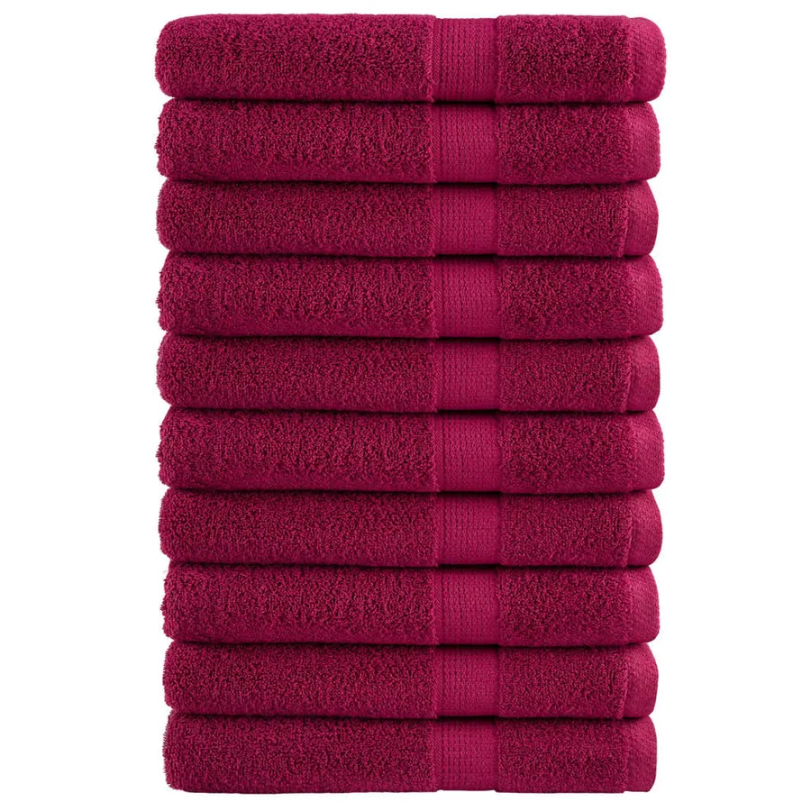 Serviettes de qualité supérieure SOLUND 10pcs bordeaux 600 g/m²