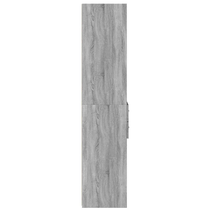 Buffet haut sonoma gris 45x42,5x185 cm bois d'ingénierie - 5