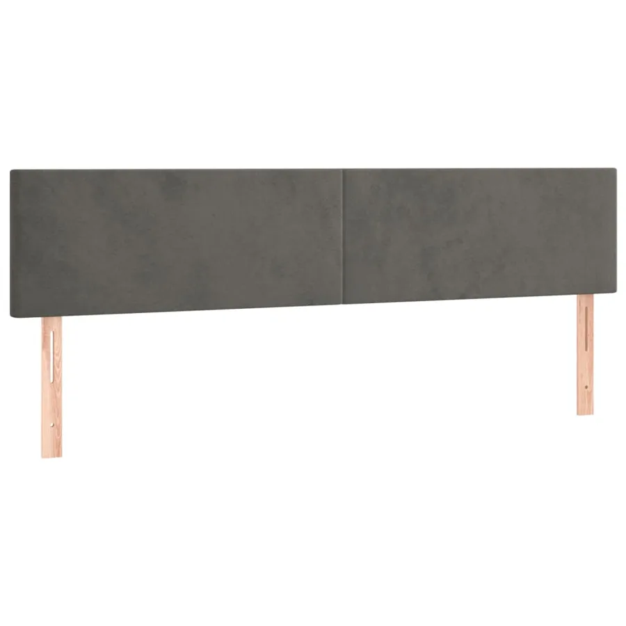 Sommier à lattes de lit avec matelas LED Gris foncé 160x200 cm - 7