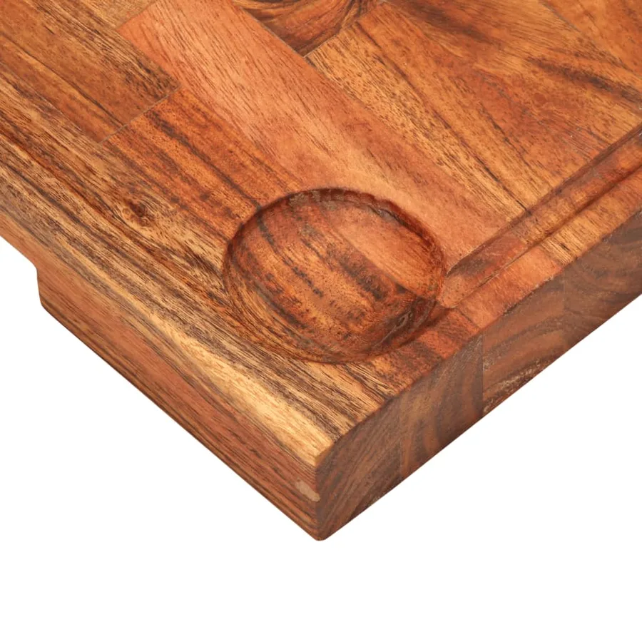 Planche à découper 42x30x4 cm bois d'acacia massif - 8