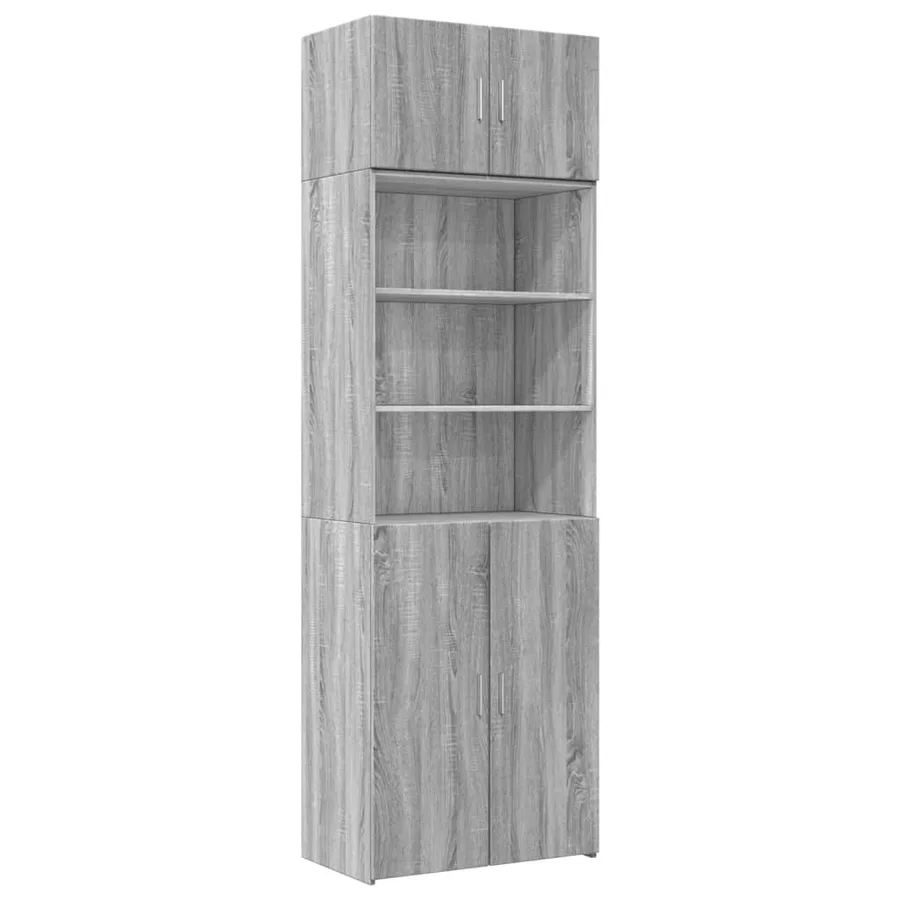 Armoire de rangement sonoma gris 70x42,5x225 cm - 2