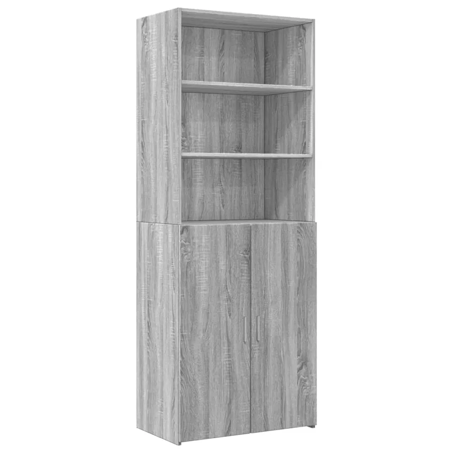 Armoire de rangement sonoma gris 70x42,5x225 cm - 6