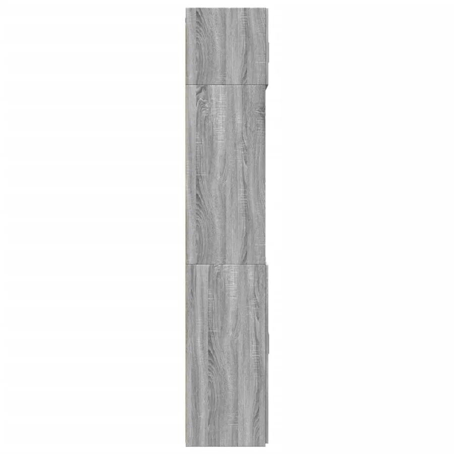 Armoire de rangement sonoma gris 70x42,5x225 cm - 7
