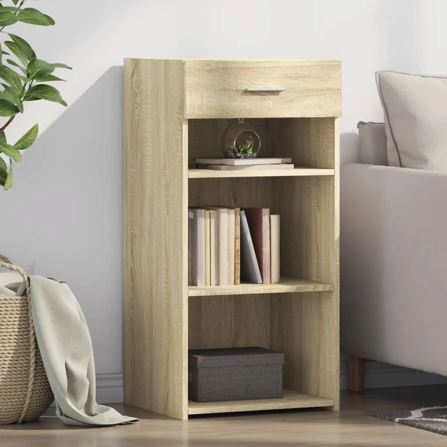 Buffet chêne sonoma 45x42,5x93 cm bois d'ingénierie
