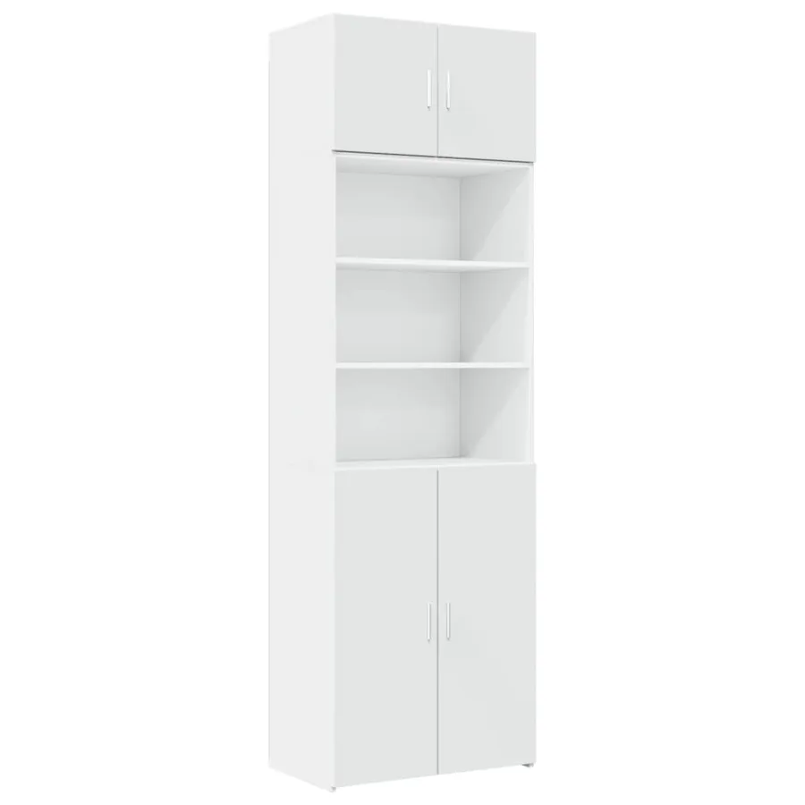 Armoire de rangement blanc 70x42,5x225 cm bois d'ingénierie - 2