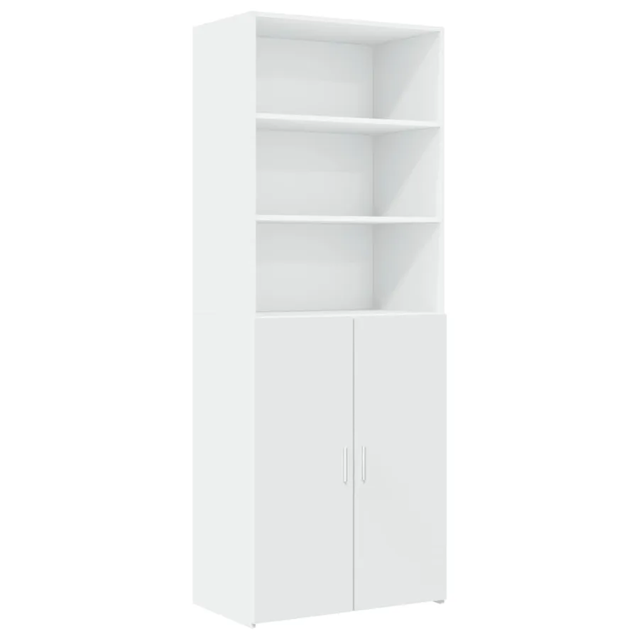 Armoire de rangement blanc 70x42,5x225 cm bois d'ingénierie - 6