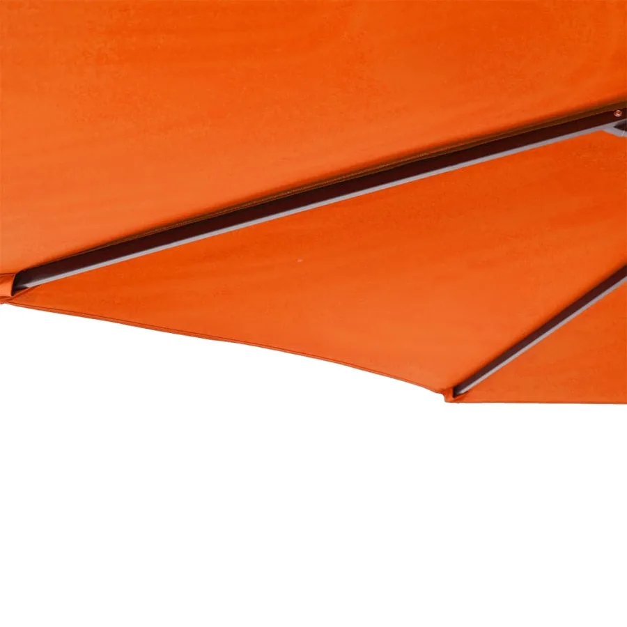 Parasol de jardin avec mât en acier terre cuite 225x225x212 cm - 8