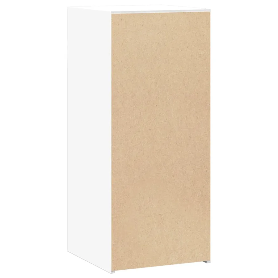 Buffet blanc 40x41x93 cm bois d'ingénierie - 6