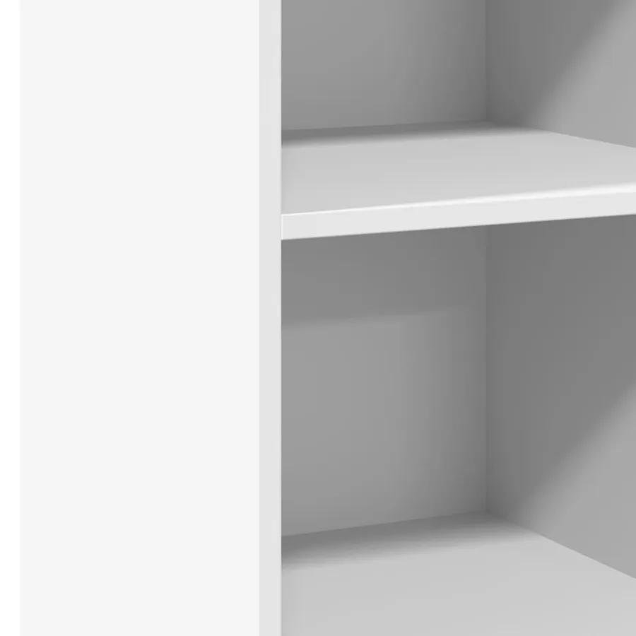Buffet blanc 40x41x93 cm bois d'ingénierie - 7