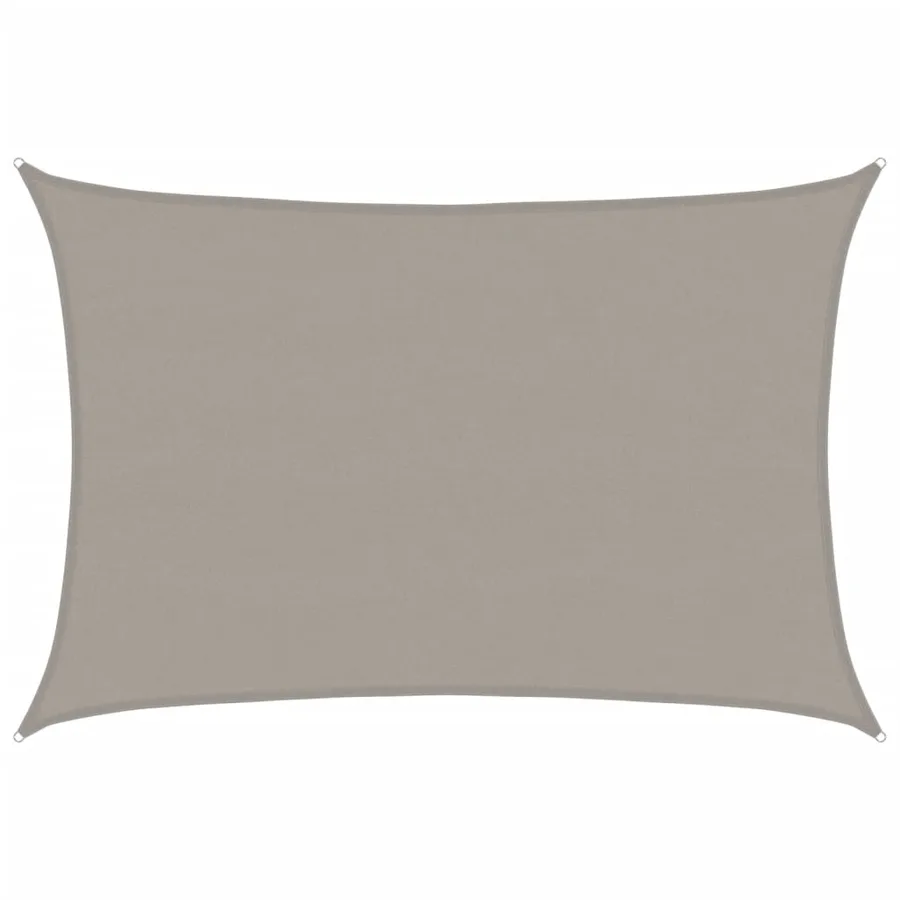 Voile d'ombrage 160 g/m² rectangulaire gris clair 5x7 m PEHD - 2
