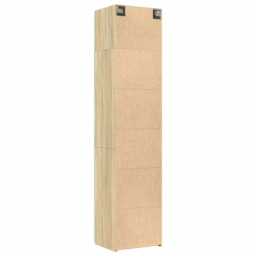 Armoire de rangement mince chêne sonoma 50x42,5x225 cm - 8